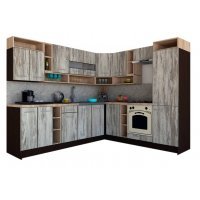 Bucatarie de Colt COSSY NEW DR. 230-260 Wenge / Decor K084